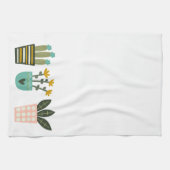 Fun Colorful Planten Cactus Theedoek (Horizontaal)