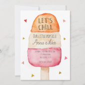 Fun Colorful Popsicle Birthday Invitation (Devant)