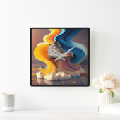 Fun Colorful Snoep Clock Vierkante Klok (Huis)