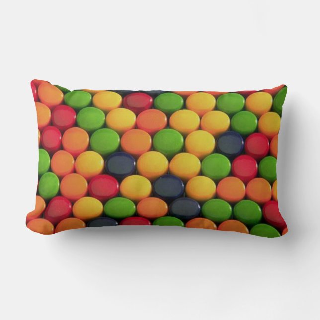 Fun Colorful Snoep Pattern Kussen (Voorkant)