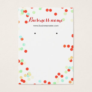 Fun Colorful Sprinkles Arrière - plan Earring Cart