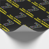 Fun Colorful Stars Pattern 7 Cadeaupapier (Hoek)