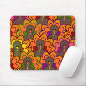 Fun Colorful Thanksgiving Turkeys Muismat (Met muis)