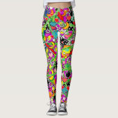 Fun Comic Colorful Leggings (Voorkant)