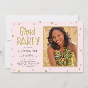 Fun Confetti Fotogradatie Party - Uitnodiging