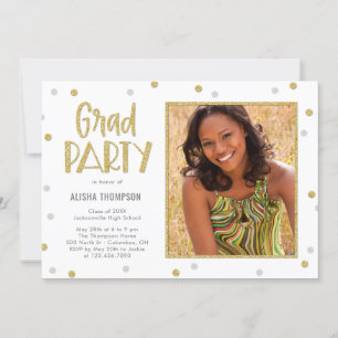 Fun Confetti Fotogradatie Party - Uitnodiging