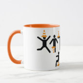 Fun Construction Worker Road Traffic Cone Mok (Links)