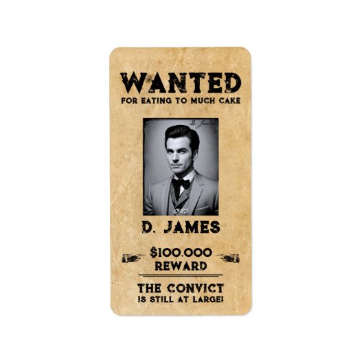  Fun Convict Reward Gezocht Sticker (Voorkant)