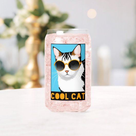 Fun Cool Cat Blikvorm Glas (Insitu (Huwelijk))