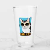 Fun Cool Cat Glas (Voorkant)