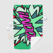 Fun Cool Comic Book BOOM Modern Golfhanddoek (Insitu)