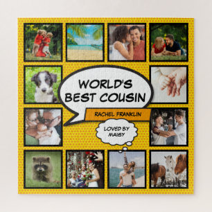 Fun Cool Cousin Modern Comic Book Photo Collage Legpuzzel