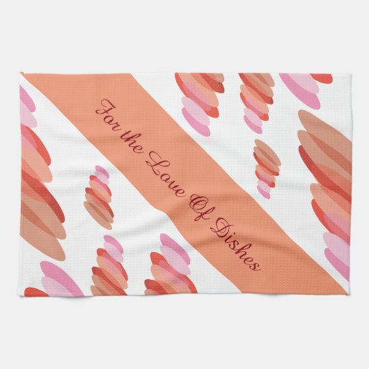 Fun corail pêche serviette moderne (Horizontal)