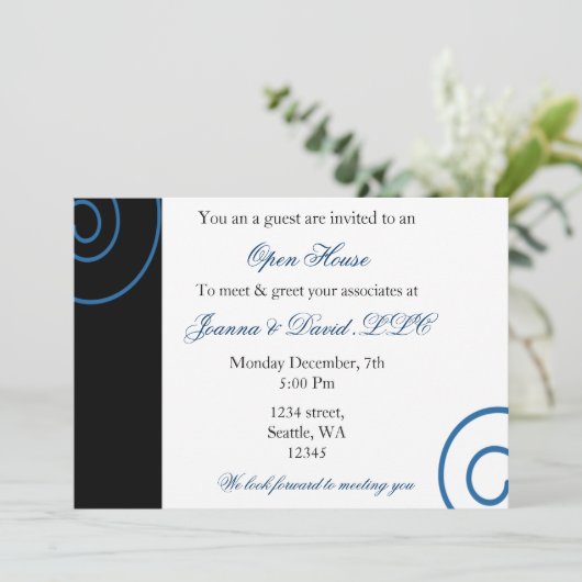 Fun Corporate party Invitation (Debout devant)