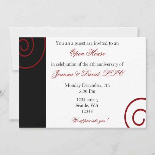 Fun Corporate party Invitation (Devant)