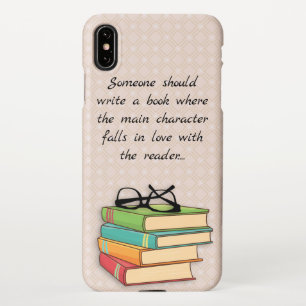 Fun Cottcore Reading Books Geek Love iPhone XS Max Hoesje