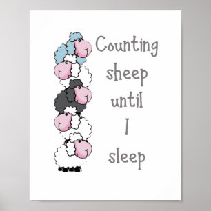 Fun Counting Sheep tot ik naar bed ga met Toddler Poster