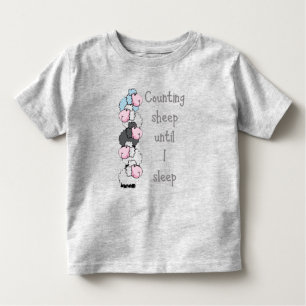 Fun Counting Sheep tot ik slaap Quote Kinder Shirts