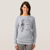 Fun Counting Sheep tot ik slaap Quote T-shirt (Voorkant volledig)