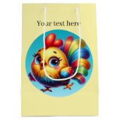 Fun Country kippenliefhebbers Medium Cadeauzakje (Achterkant)