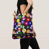 Fun Country Style Checkered Billiards Pattern Tote Bag (Dichtbij)
