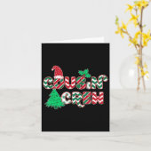 Fun Cousin-kerst met bemanning Kaart (Gele Bloem)