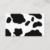 Fun Cow Print Personalized Boerderij Milk Dairy Visitekaartje (Achterkant)