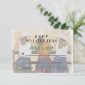 FUN COWGIRLS CARTES RSVP PERSONNALISABLES (Debout devant)