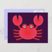 Fun Crab Briefkaart (Voorkant / Achterkant)