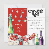 Fun Crawfish Boil Zomerfeest Kaart (Voorkant)