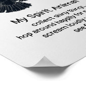 Fun Crows Bird Spirit Animal Humor Quote Totem Poster (Hoek)