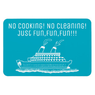 Fun Cruise Ship Cabin Stateroom Deur Geen Koken Magneet