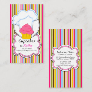 Fun Cupcake & Baker's Pet Visitekaartjes