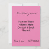 FUN Cupcake Bonne Invitation Anniversaire (Dos)