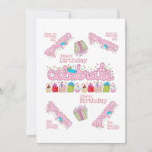 FUN Cupcake Bonne Invitation Anniversaire (Devant)