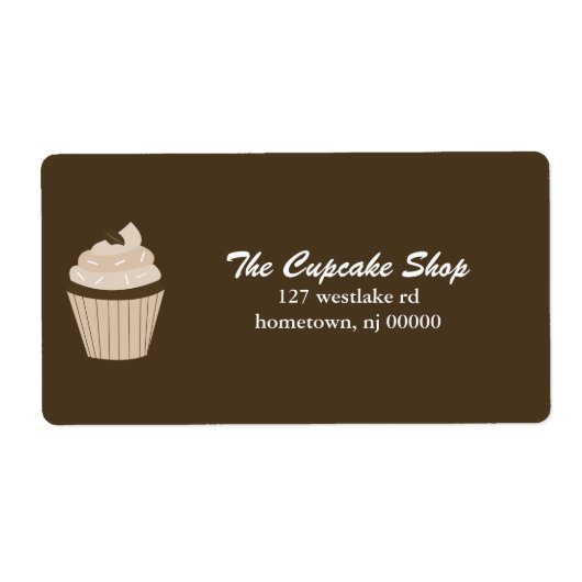 Fun Cupcake Etiket (Voorkant)