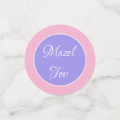 Fun! Custom Bat Mitzvah Confetti (Kleine voorkant)