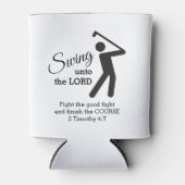 Fun Custom CHRISTELIJK GOLFER Swing To The Lord Blikjeskoeler (Voorkant)