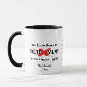 Fun Custom Christian Retirement Café Mug (Gauche)