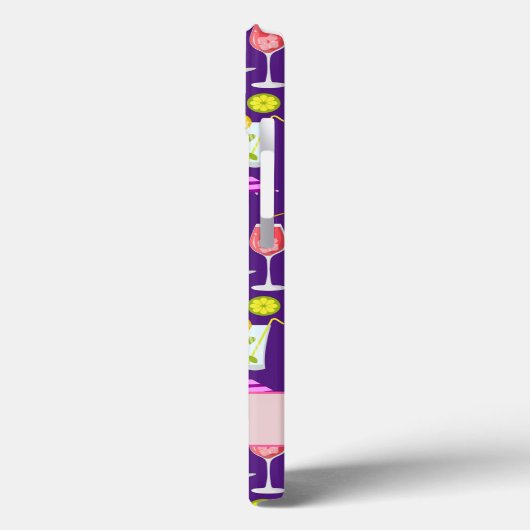 Fun Custom Cocktail Party Patroon Case-Mate iPhone Case (Achterkant / Links)