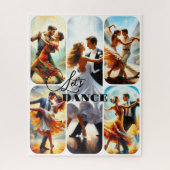 Fun Custom Dance Photo Collage Puzzle Legpuzzel (Verticaal)