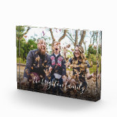 Fun Custom Familienaam Fotoblokken (Rechts)