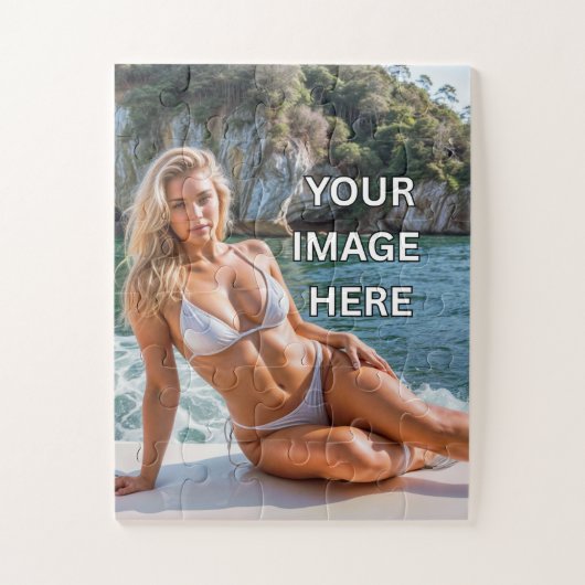 FUN! 🧩 Custom Jigsaw Puzzle – Add Image or Text Legpuzzel (Verticaal)