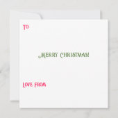 Fun Custom Jolly Festive Christmas Photo Carte Cad (Dos)