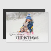 Fun Custom Kerstmis Typografie Foto (Voorkant / Achterkant)