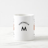 Fun Custom Pudding Merry-kerstmonogram Koffiemok (Center)