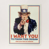 Fun custom text, oom Sam "Ik wil jou" poster, Legpuzzel (Verticaal)