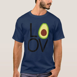 Fun Cute Avocado LOVE Graphic Funny Novelty Vegan T-shirt
