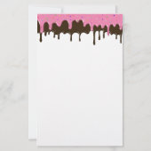 Fun Cute Ice Cream Drift Personal Stationery Paper Briefpapier (Achterkant)