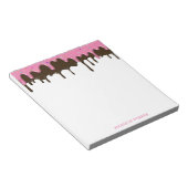 Fun Cute Ice Cream Drivers, persoonlijk met naam Notitieblok (Schuin)